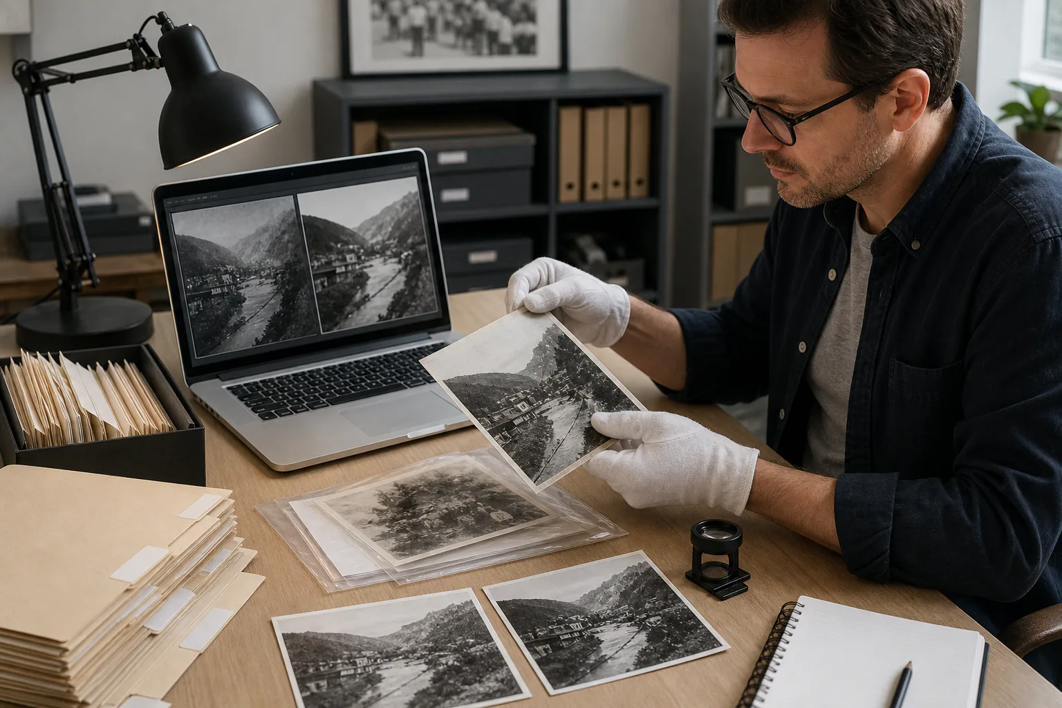 Archive Photo Colorization Prep for Local History Newsletters