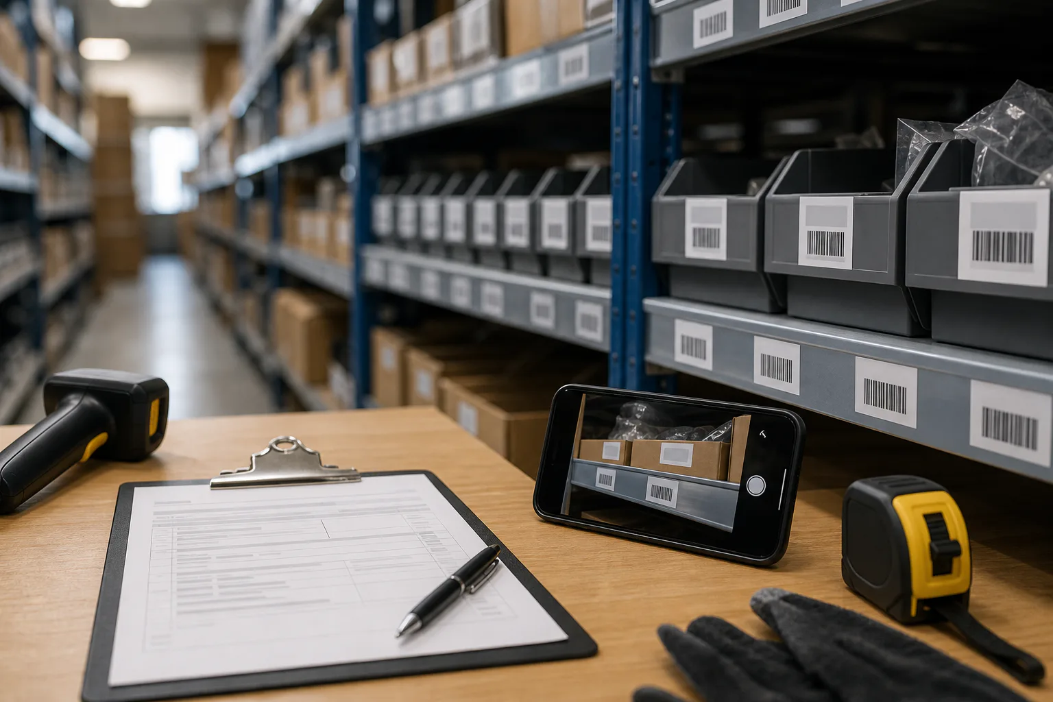 Barcode Shelf Label Photo OCR Cleanup for Inventory Counts