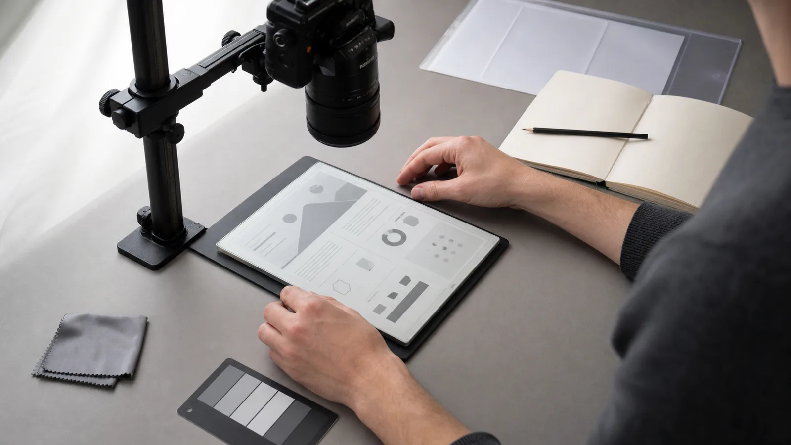 E-Ink Screen Photo Cleanup for Readable Support Documentation