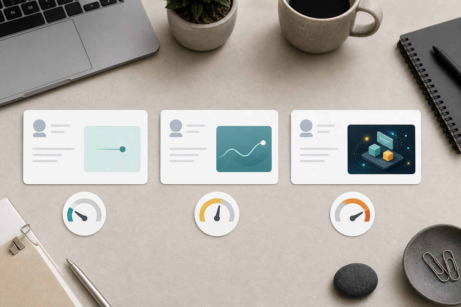 Visual comparison of three small email signature GIF export sizes