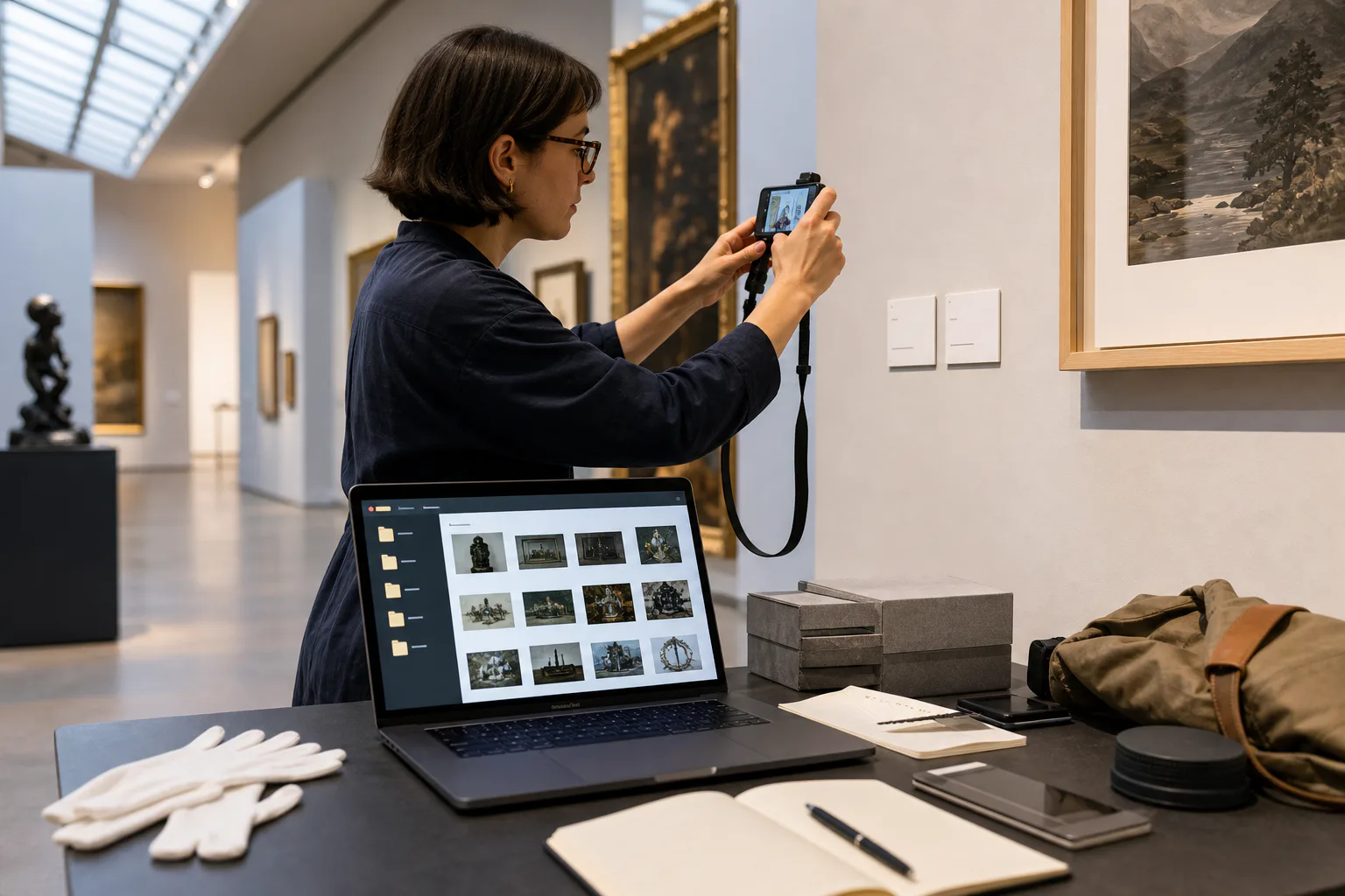 Gallery Wall Label Photo OCR Cleanup for Exhibition Catalog Notes