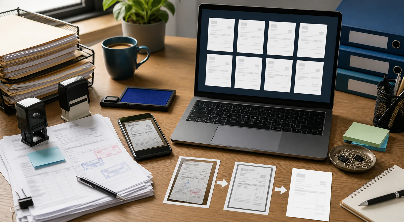 Invoice Stamp Photo OCR Cleanup for Accounts Payable Teams