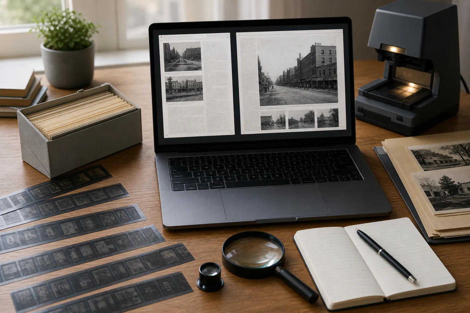 Microfiche Scan Cleanup for Local History Blogs