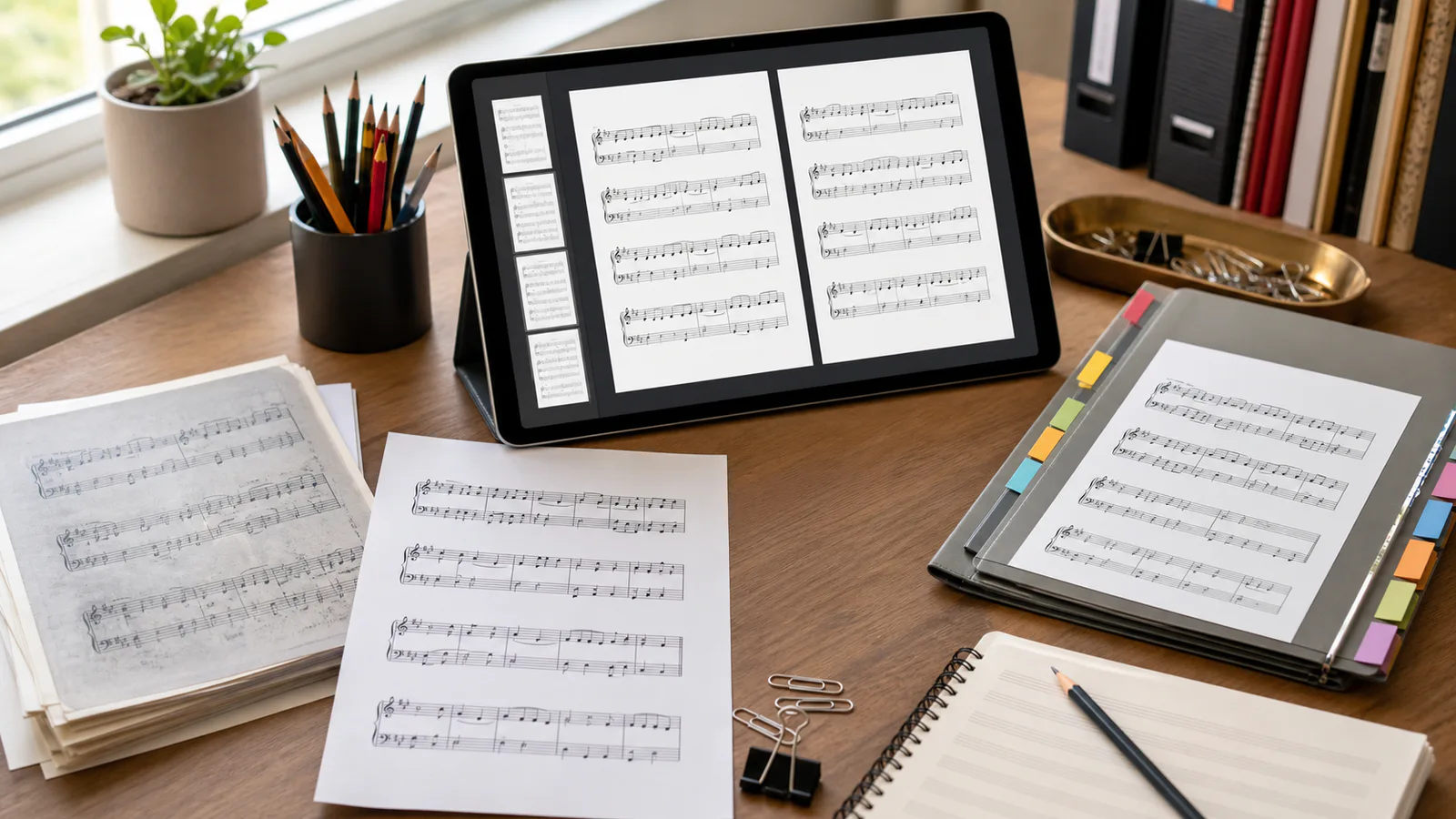 Piano Sheet Music Scan Cleanup for Recital Packet PDFs