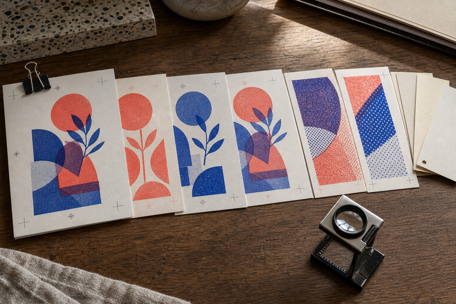 Compact Risograph review PDF represented by printed pages arranged in approval order