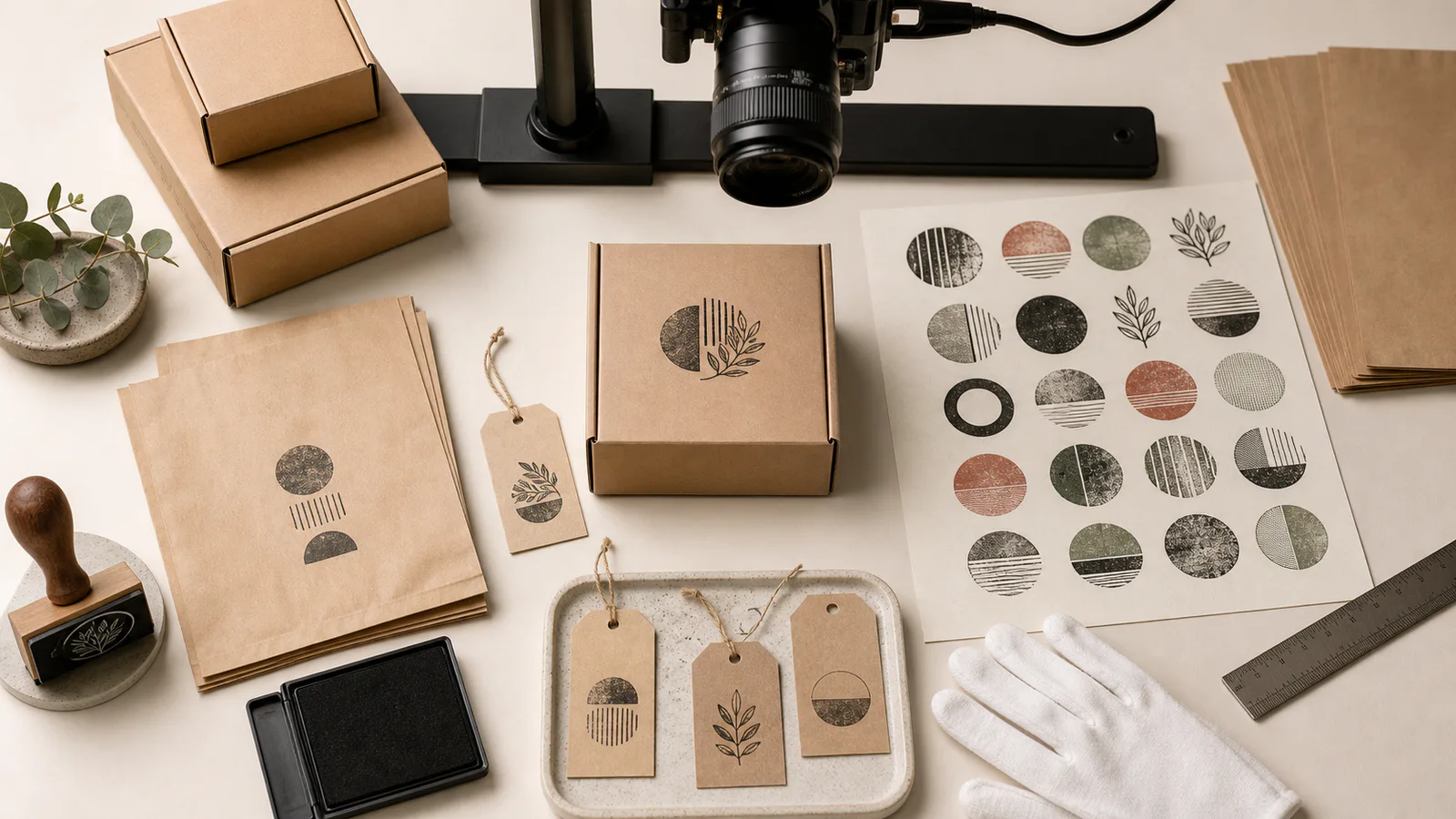 Rubber Stamp Impression Proof Sheets for Small-Batch Packaging