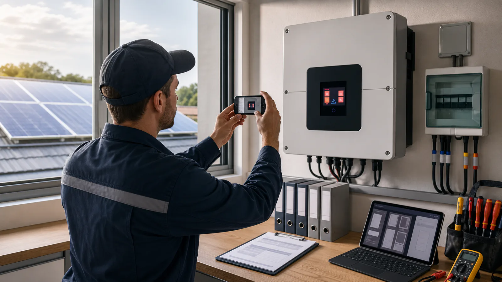 Solar Inverter Fault Screen Photos: An OCR Cleanup Guide for Installer Service Records