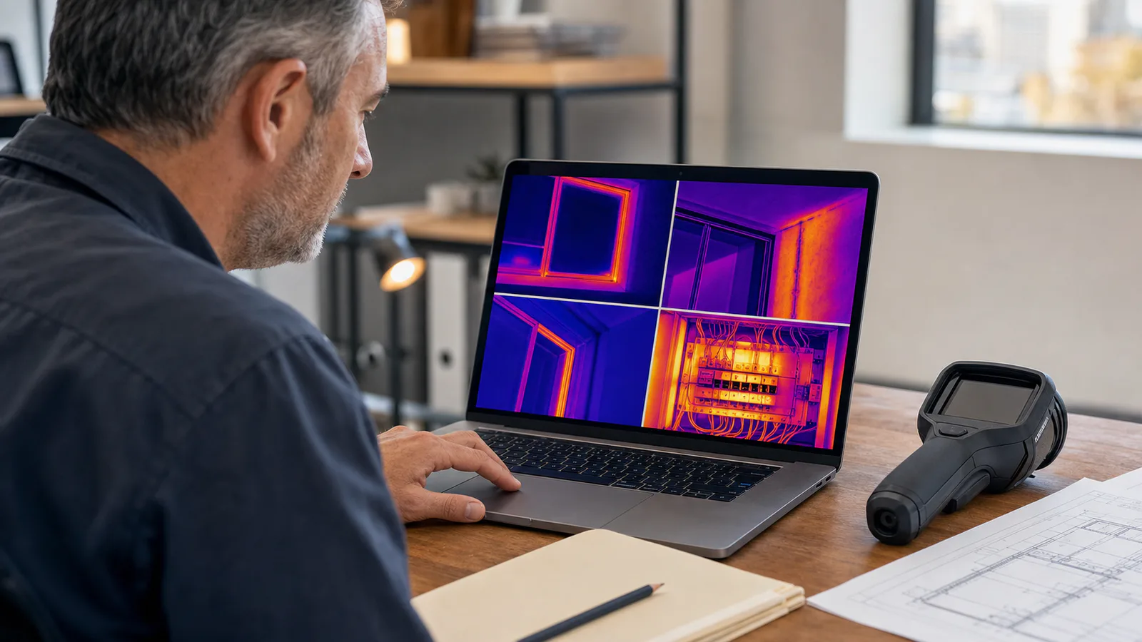 Thermal Camera Image Cleanup for Building Inspection Reports