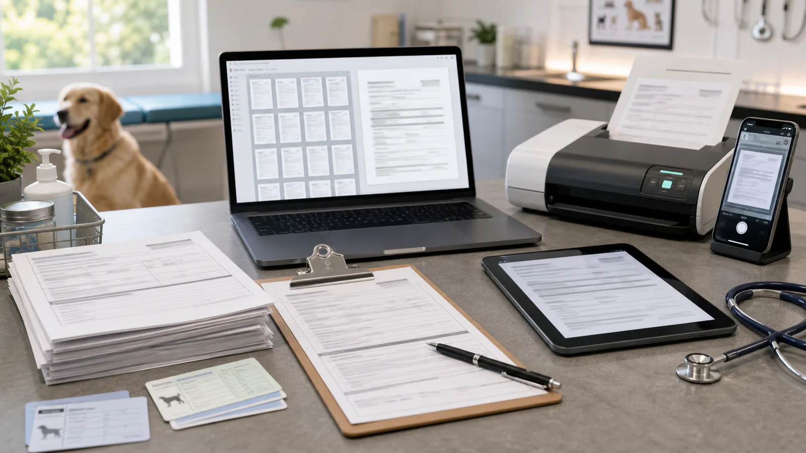 Veterinary Intake Form Photos to Searchable PDFs: A Practical Cleanup Guide