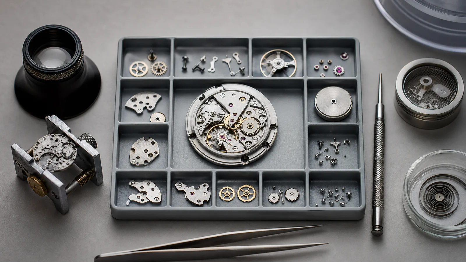 Watch Movement Parts Tray Photos: A Practical Guide for Searchable Repair Records